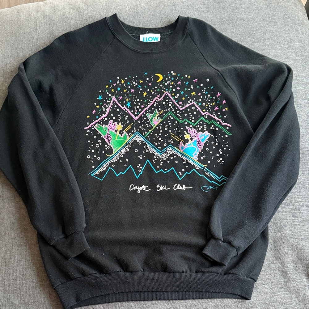 Jerzees vintage Black Mountain Graphic Crewneck Sweater